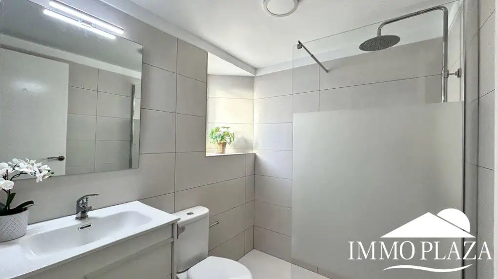 Ático luminoso y completamente reformado, orientado al sur, cerca del centro de la ciudad y del mar; 1 dormitorio, 1 baño, 1 gran terraza (10m2)
