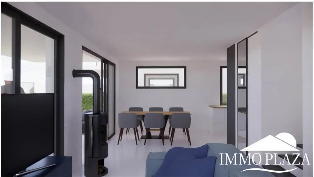 Land to build 2 houses near the beach (max. construction area 323m2) – House with 2 apartments to renovate near the beach