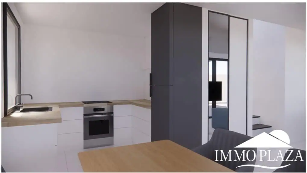Land to build 2 houses near the beach (max. construction area 323m2) – House with 2 apartments to renovate near the beach