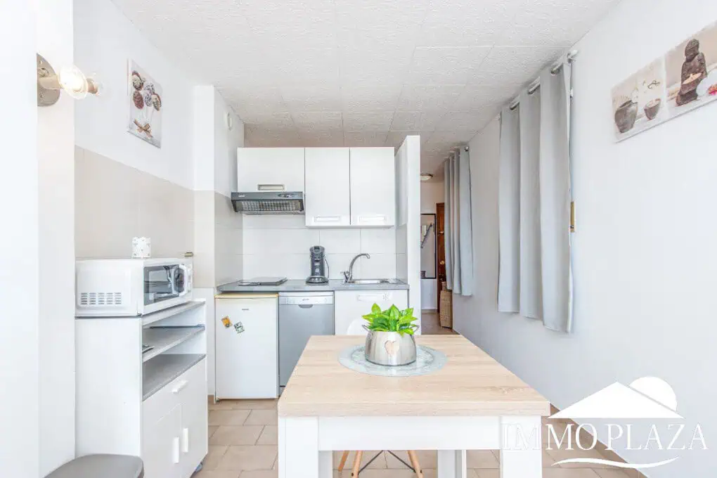 Pretty studio, completely renovated, with a beautiful sea view terrace, next to the beach and shops – Empuriabrava